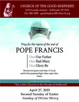 April 27, 2025 (Divine Mercy Sunday)